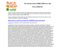 Tablet Screenshot of cwmn.com